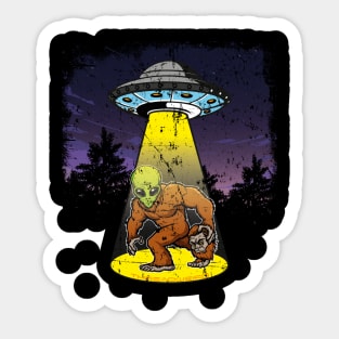 Bigfoot Is An Alien Sticker